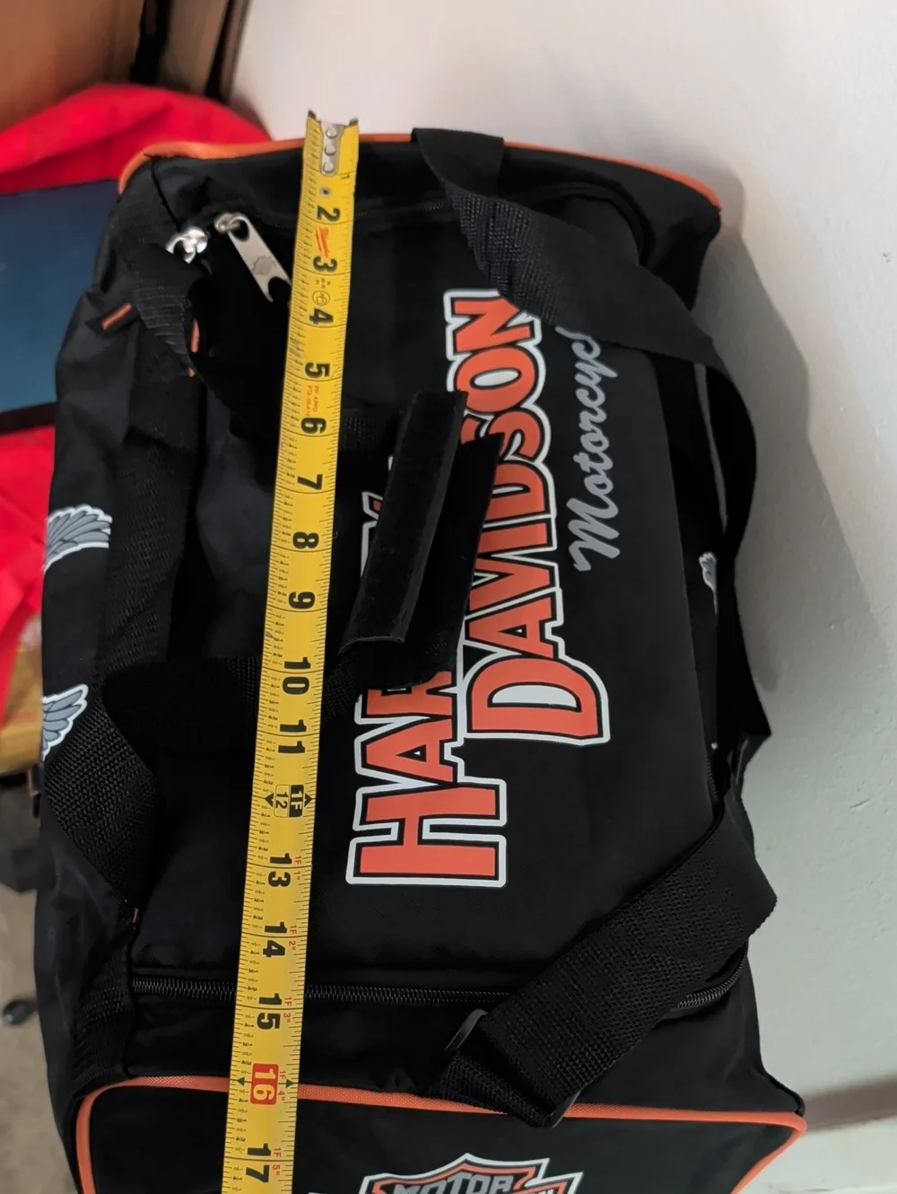 HARLEY DAVIDSON MOTORCYCLES LIGHTWEIGHT LOGO TRAVEL CARRY BAG SIZE MEDIUM